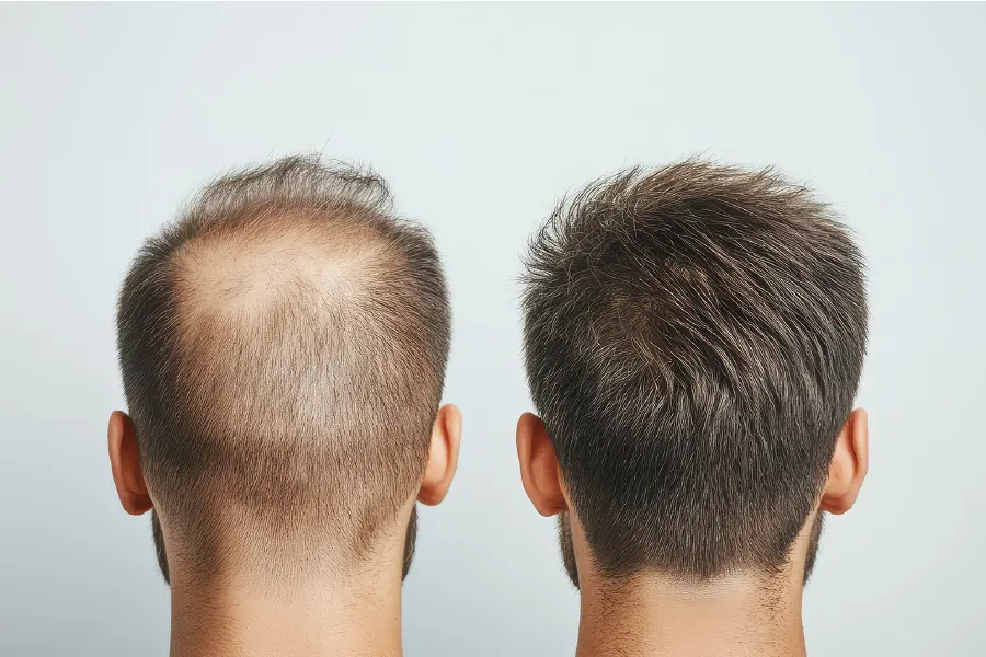 Hair Regrowth Before and After